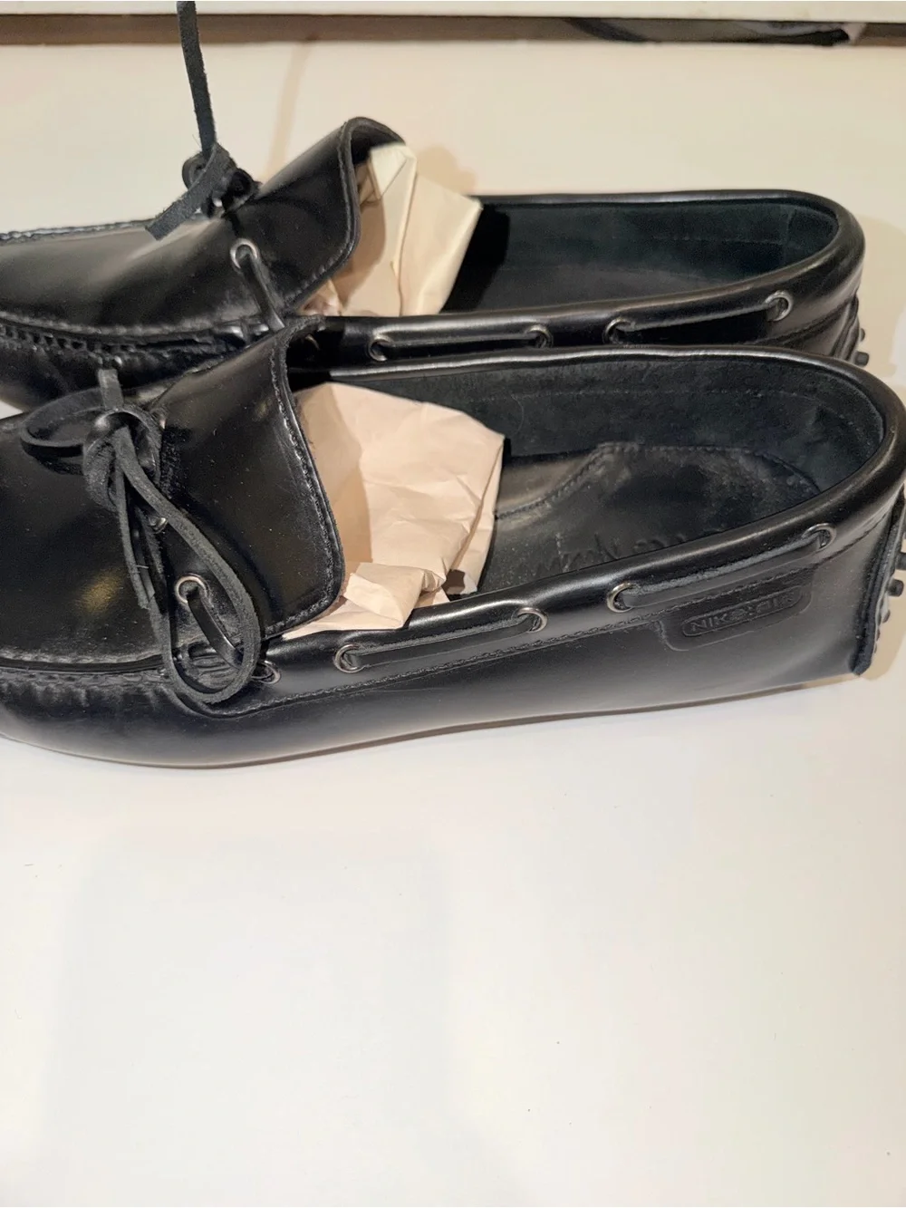 Cole Haan Black Leather Men’s Driving Loafers, Sz 9 M